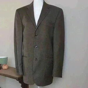 Axcess Men's Brown Wool Blazer